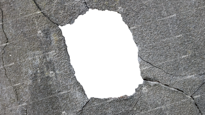 Cracked Hole 1 Surface