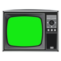 Antique Tv Greenscreen Noreflec