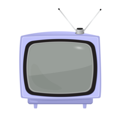 Antique Tv Pastel Purple