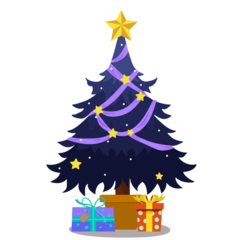 Christmas Treedecor Gifts Blue