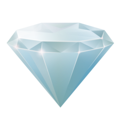 Diamond White Gemstone