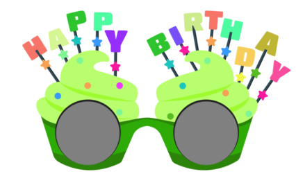 Green Birthday Eyeglasses
