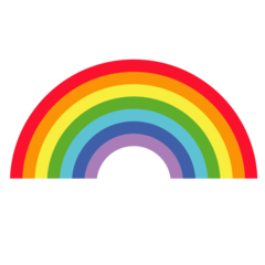 Rainbow Cartoon Plain