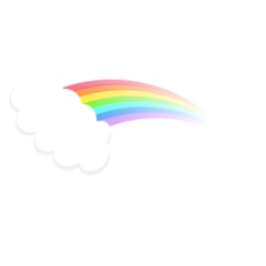 Rainbow Transparent Cloud