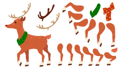 Reindeers Character Orange