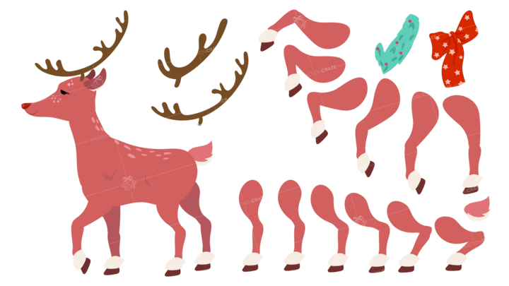 Reindeers Character Pink