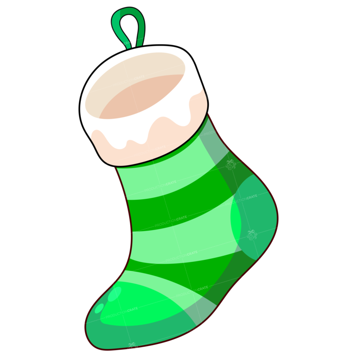 Socks Green Stripe