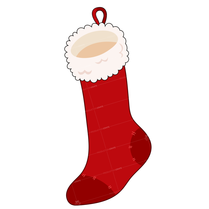 Socks Red Santa Long