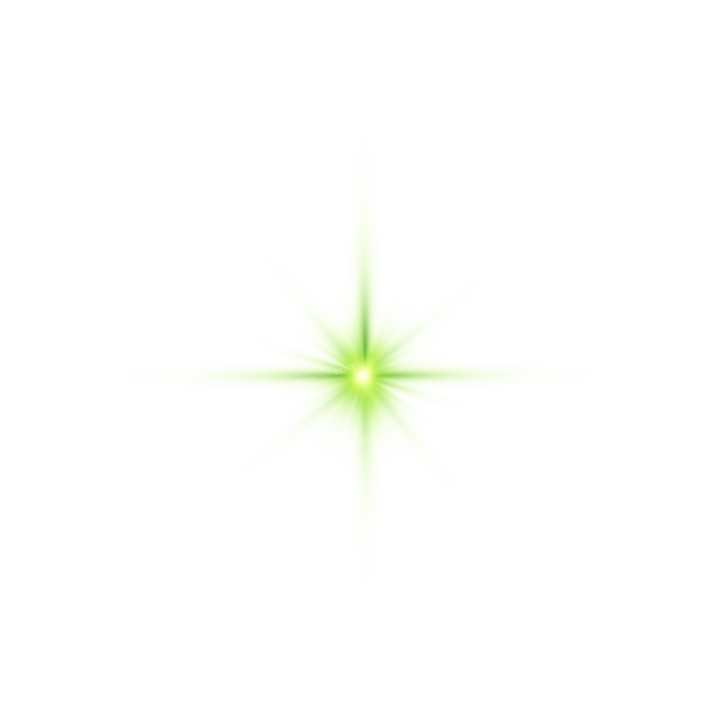 Transparent Star Green
