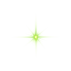 Transparent Star Green