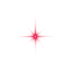 Transparent Star Red