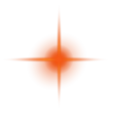 Transparent Star Spark Orange Style04