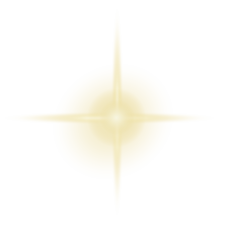 Transparent Star Spark Yellow Style04