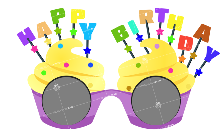 Violet Birthday Eyeglasses