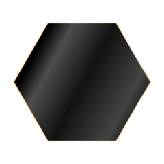 Badge Blackhexagon
