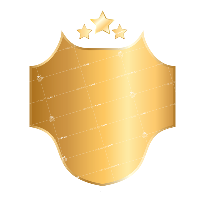 Badge Goldshield Star