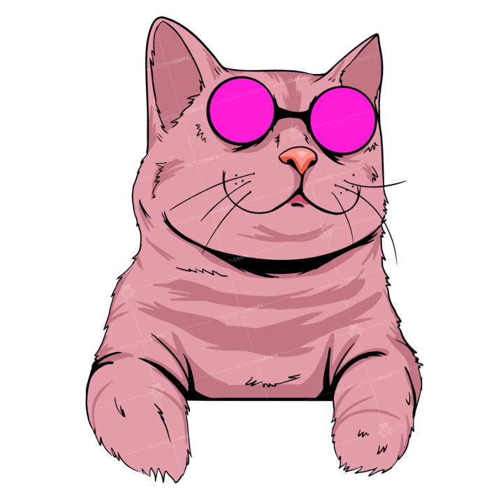Cat Popart Pink