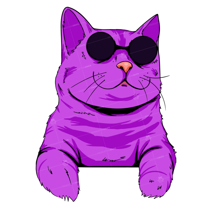 Cat Popart Violet