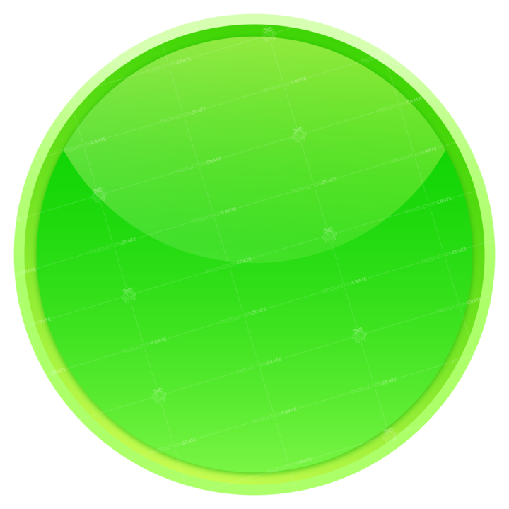 Circle Glass Button Green