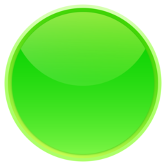 Circle Glass Button Green