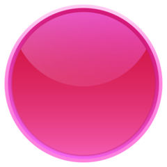 Circle Glass Button Pinkpink