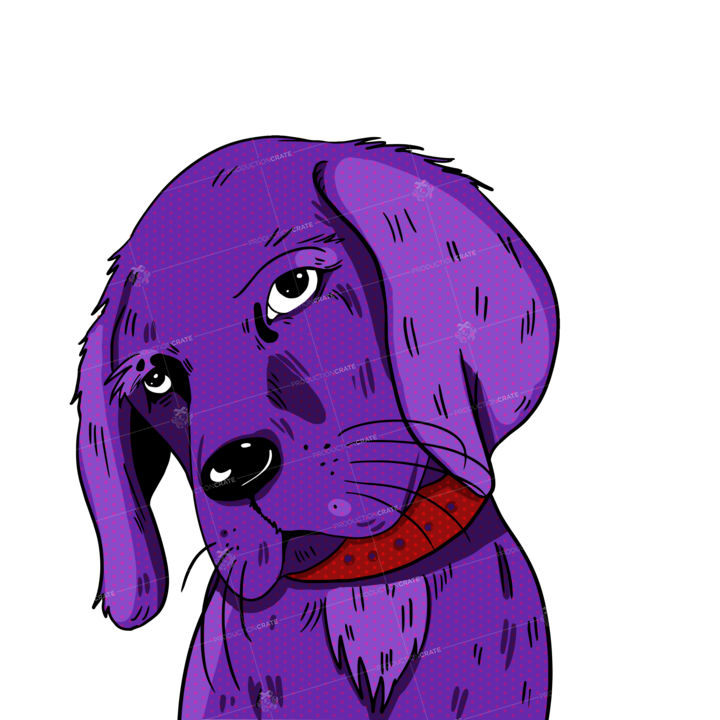 Dog Violet Popart