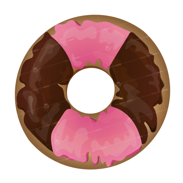 Donut Choco Strawberry
