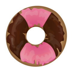 Donut Choco Strawberry