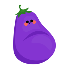 Eggplant Purple Stickers