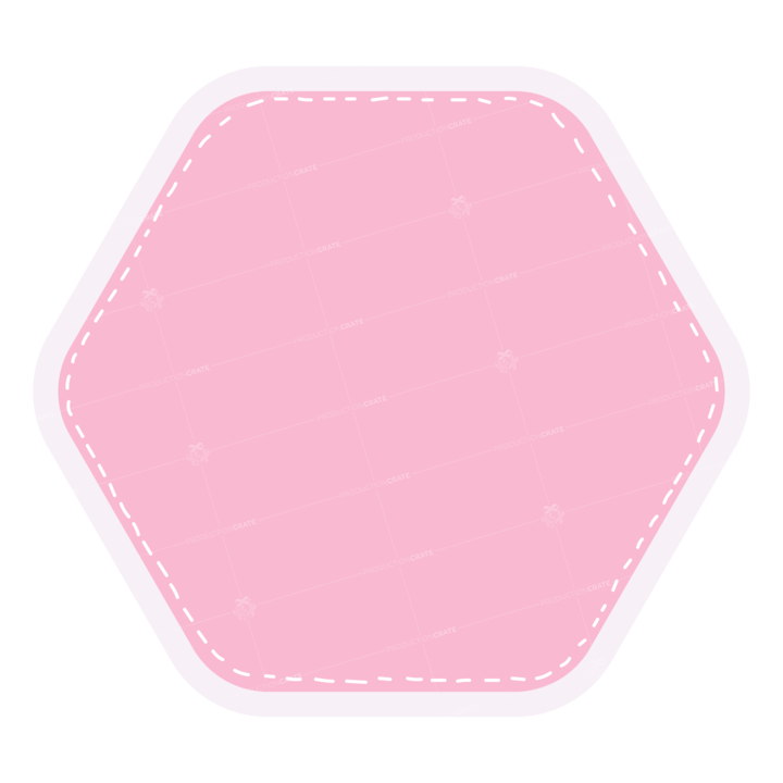 Hexagonbandpink Illustration Kid
