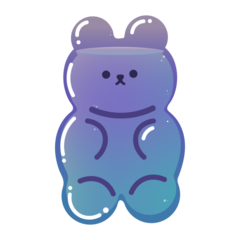 Jellybeer Transparent Blue