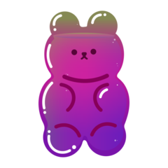 Jellybeer Transparent Purplepink