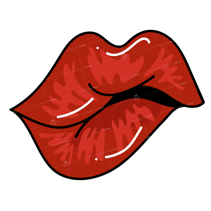 Lips Illustration Red 3