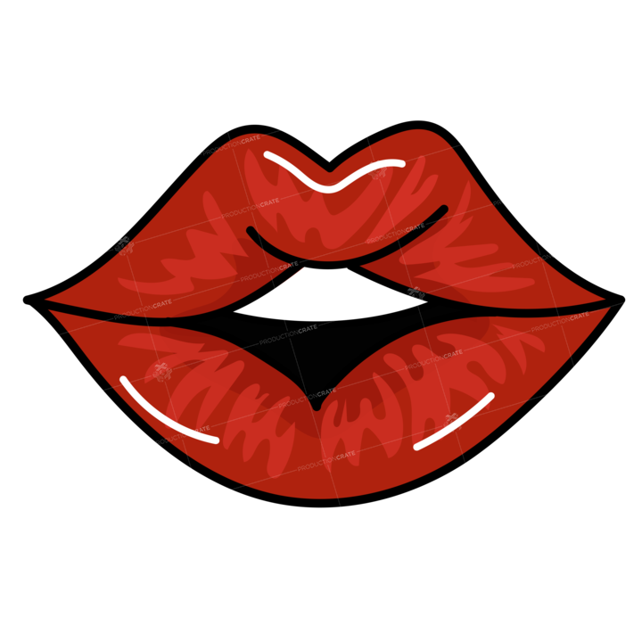 Lips Illustration Red 4