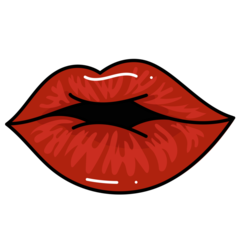 Lips Illustration Red 6