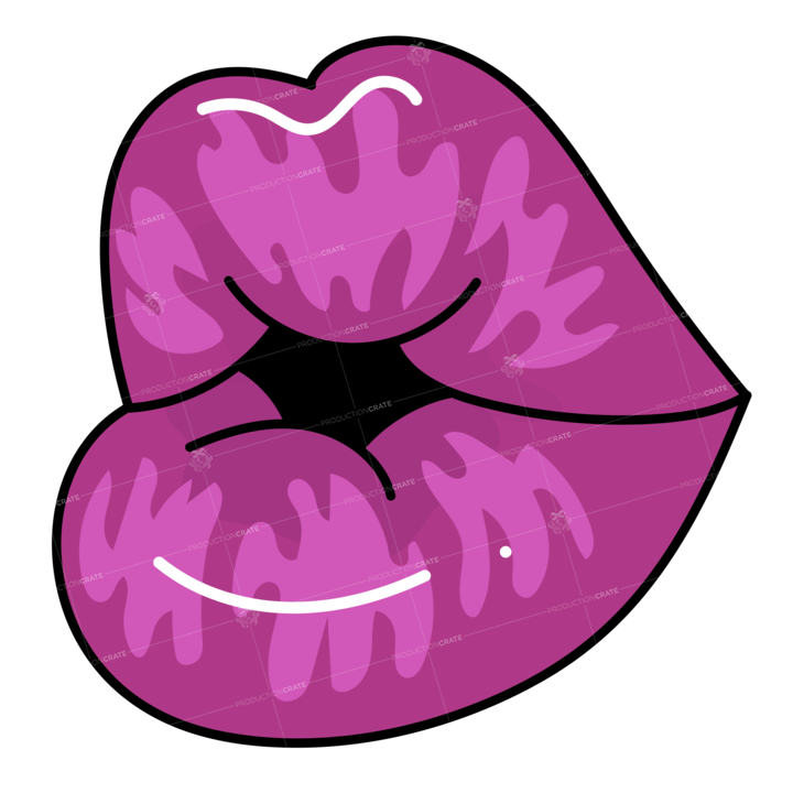 Lips Illustrations Purple 2