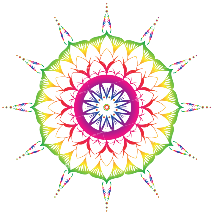 Mandala rainbow