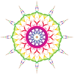 Mandala rainbow