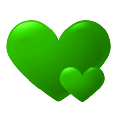 Mini Doubleheart Green