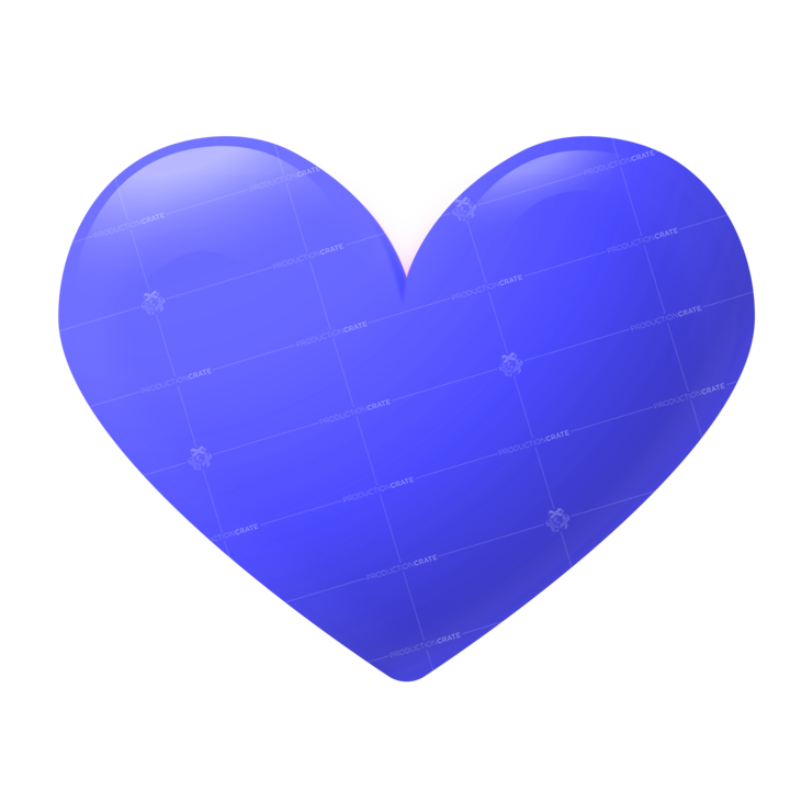 Mini Heart Blue