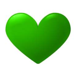 Mini Heart Green