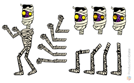Mummy Animatable Toon Character