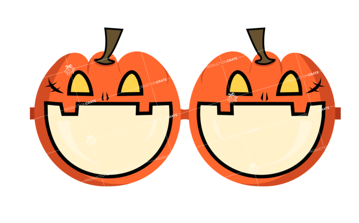 Orange Pumpkin Eyeglasses