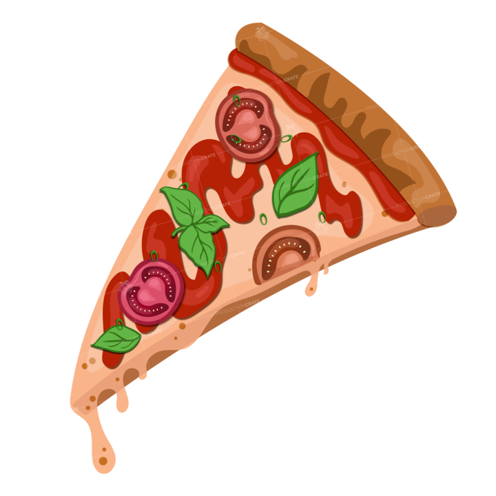 Pizza Tomato Illustration