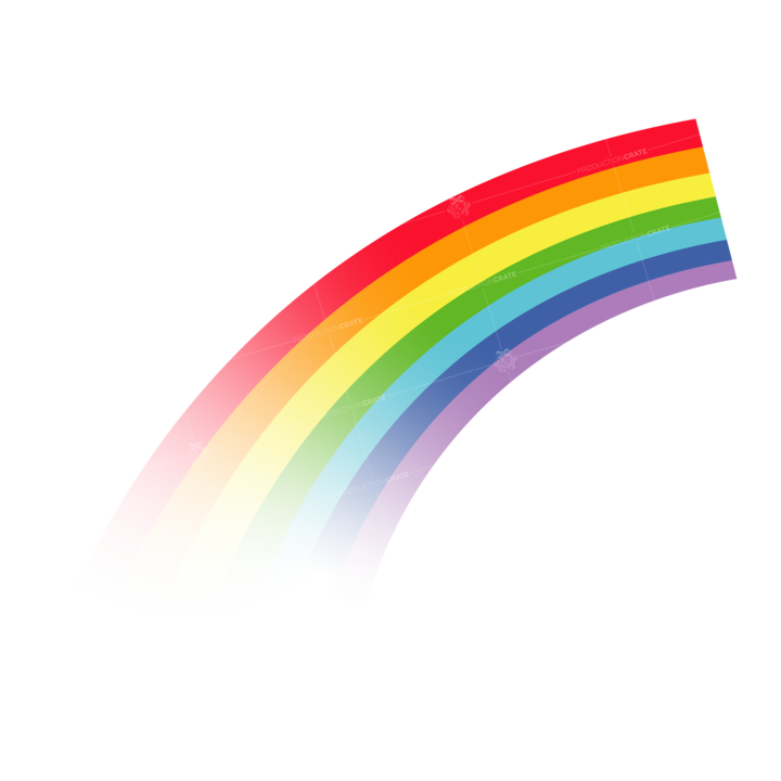 Rainbow Part Curve Transparent