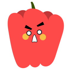 Red Bell Pepper Stickers