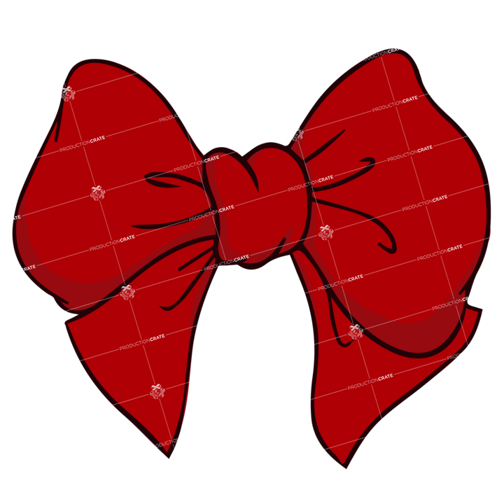 Red Puffy Bow