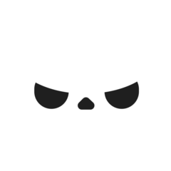 Skull Grumpy Head