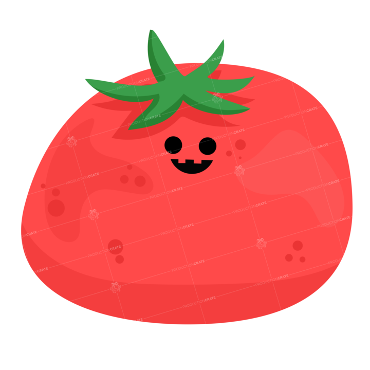 Smile Tomato Stickers