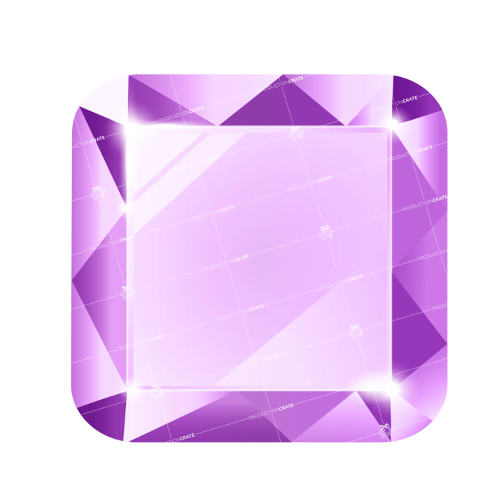 Square Purple Gemstone